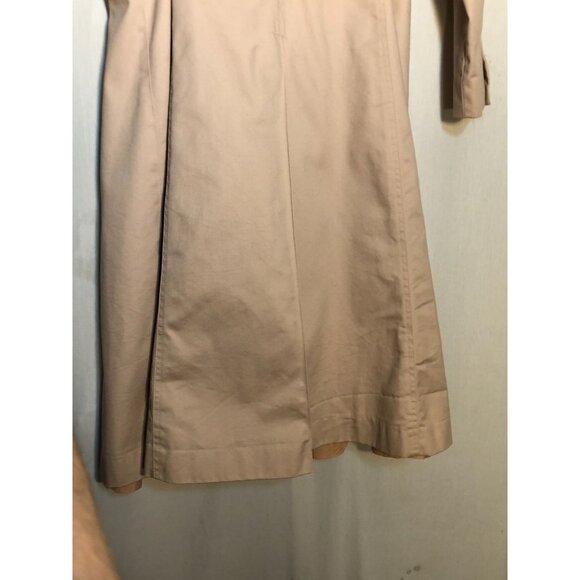 Freddi Gail Woman's Trench Coat Size 7 Double-Breasted Beige Collared Travel - Picture 12 of 13